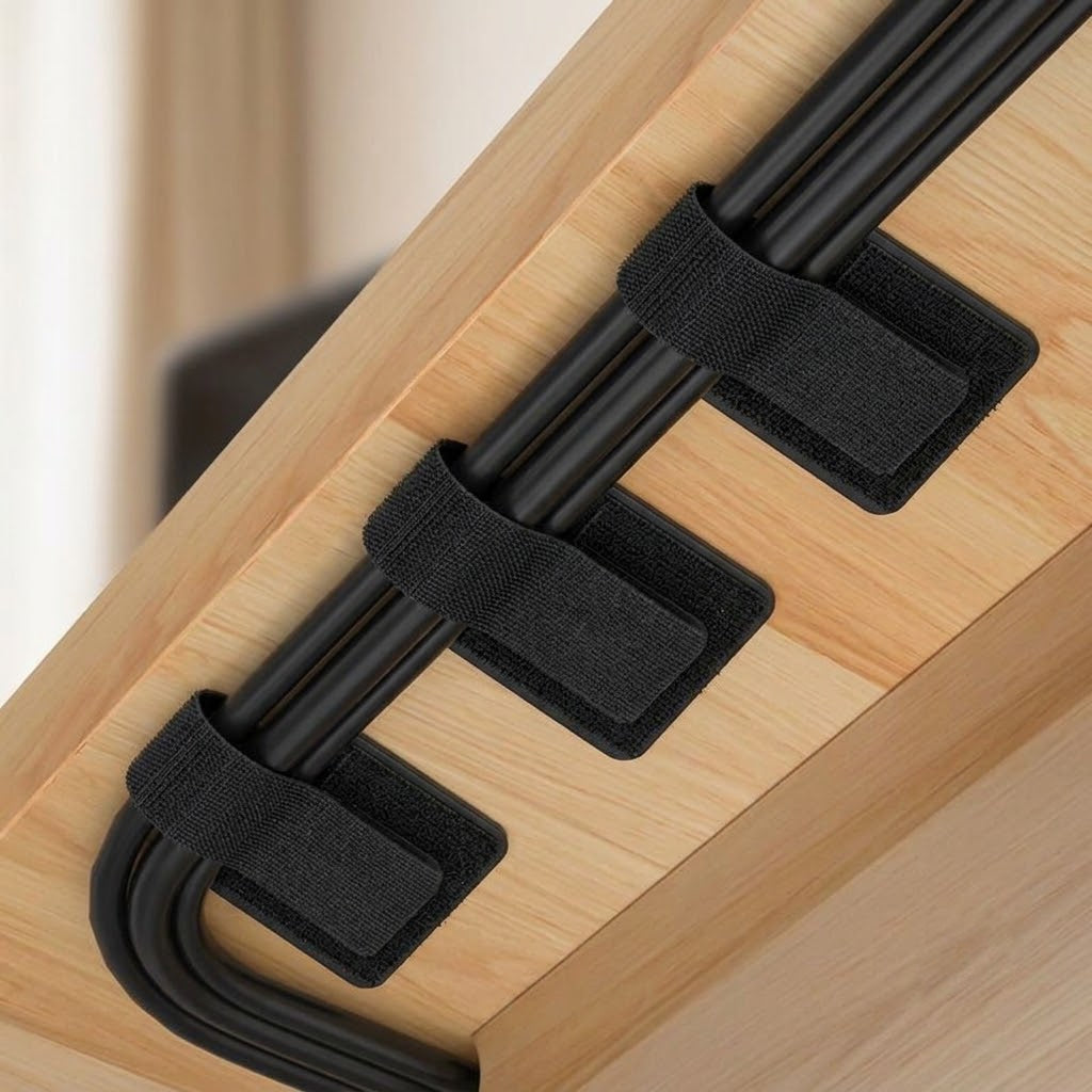 Self-Adhesive Hook-and-Loop Cable Organizer Strap