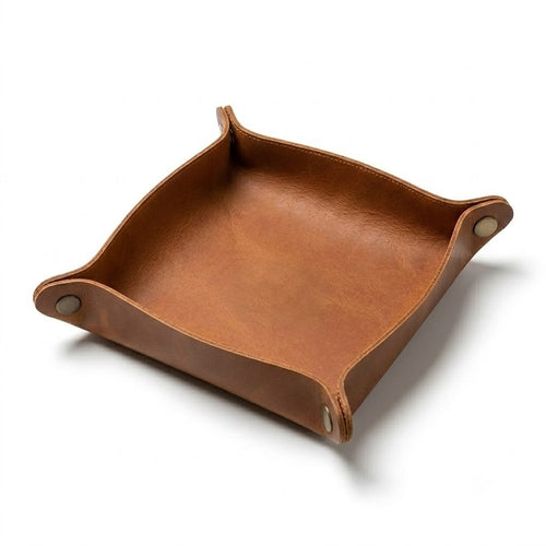 Snap Leather Valet Tray
