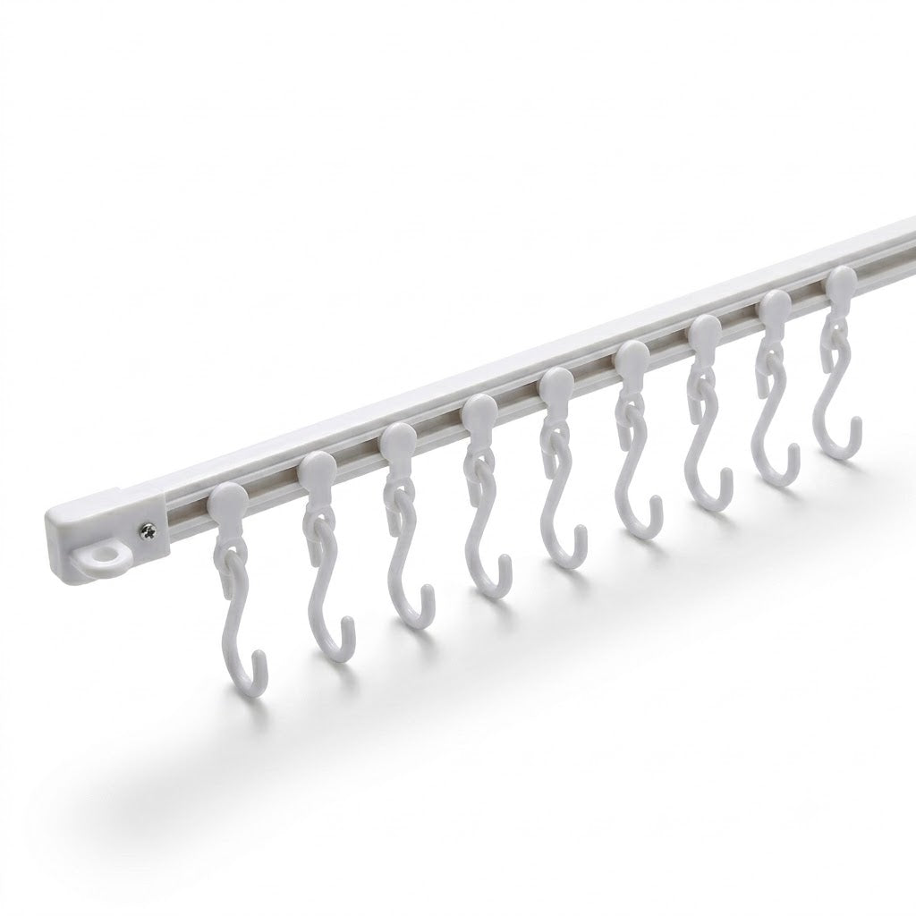 Sliding Cabinet Door Rail Hook Rack