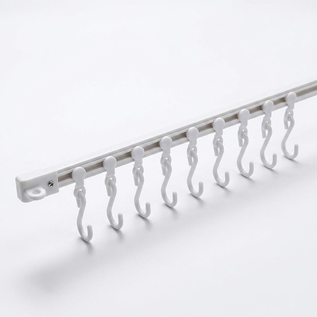 Sliding Cabinet Door Rail Hook Rack