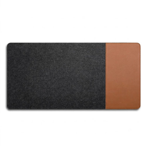 Dual-Sided Felt & Leather Desk Mat