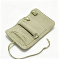 Portable Roll-Up Leather Jewelry Pouch